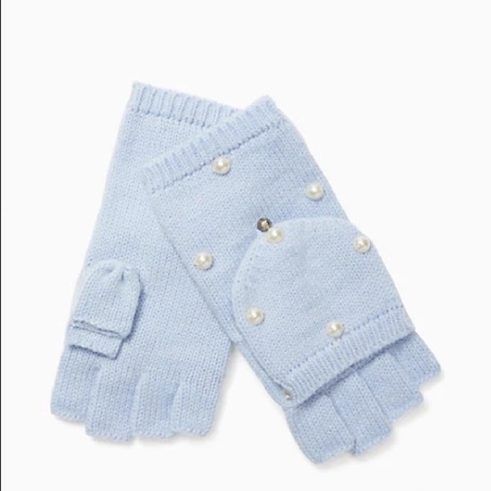 embellished pearl pop top gloves - new with tags